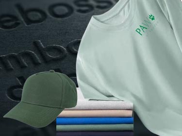 Kl�der och accessoarer med tryck eller brodyr