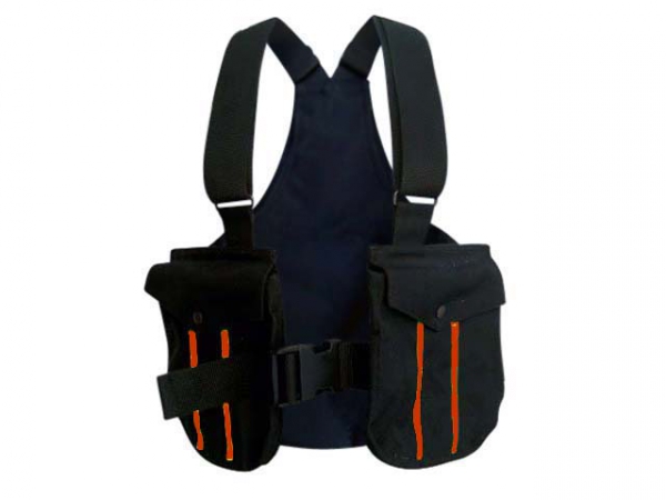 Picking-up vest Trainer svart/orange i gruppen Jakt / Picking-up vests/Belts / Trainer cordura hos PAW of Sweden AB (6004BO)