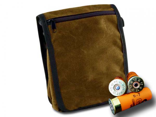 PAW of Swedens Cartridge Bag Classic waxed cotton nougat i gruppen Jakt / Gamebags/Vskor m.m / Ammovska hos PAW of Sweden AB (607NOUGAT)