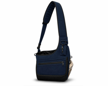 PAW of Sweden´s väska Ergonomic waxed cotton bläckblå