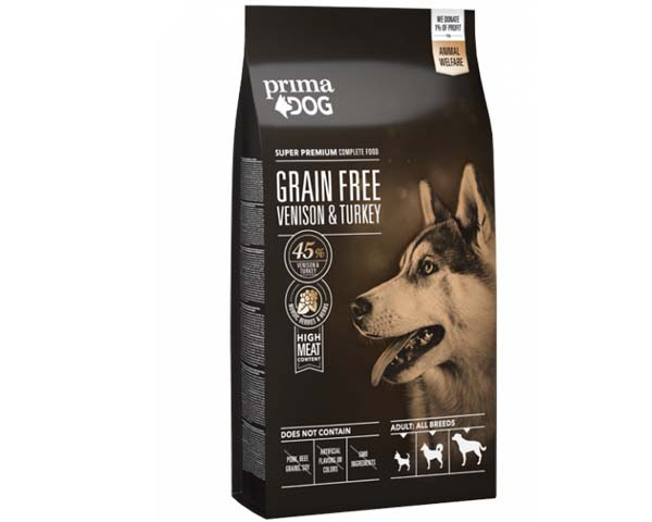 Prima Dog Hjort och Kalkon 25/15 10 kg