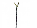 Antler thumbstick on blackthorn shaft